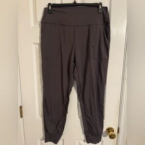 High-Waist Performance Joggers in Charcoal